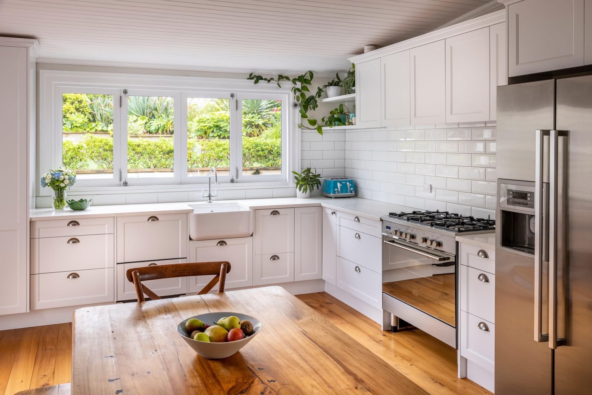 Onehunga Villa with Butler sink, subway tiles and country style doors